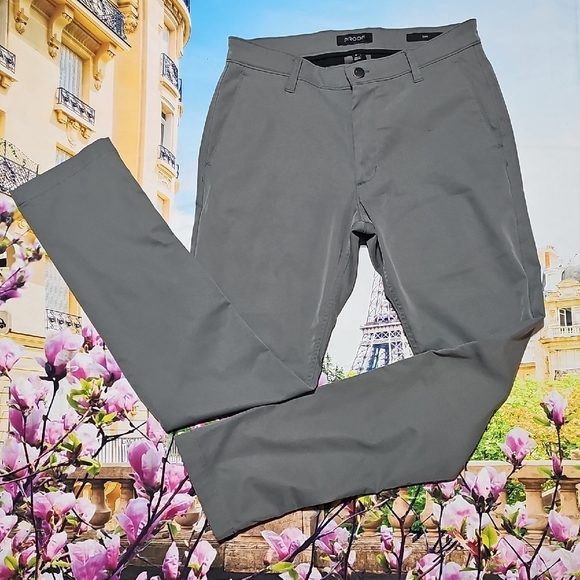 Proof Slim Fit Men's Gray Pants Size 31 - Picture 2 of 6